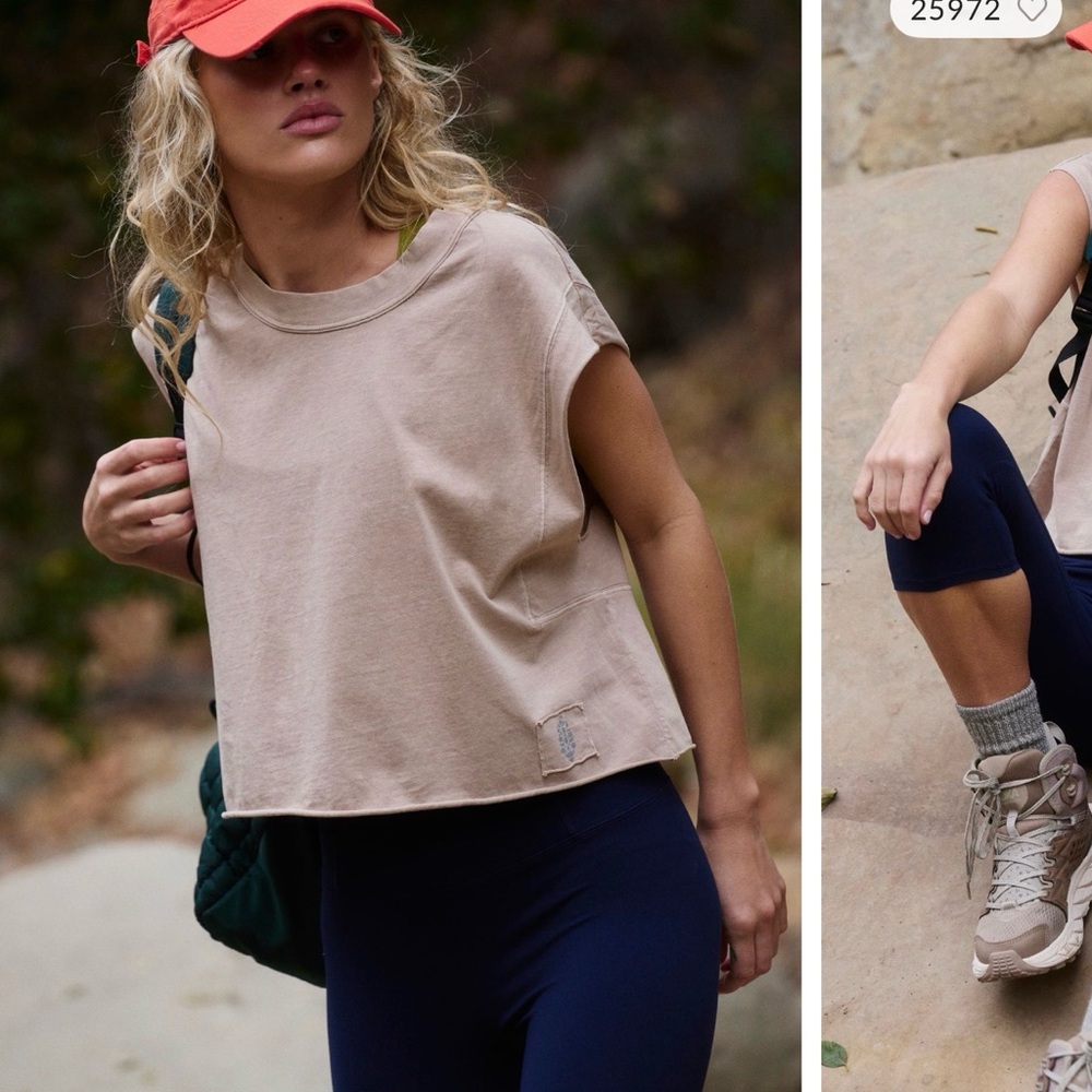 Free People Inspire Tank Sand Dune Women's Top size XS